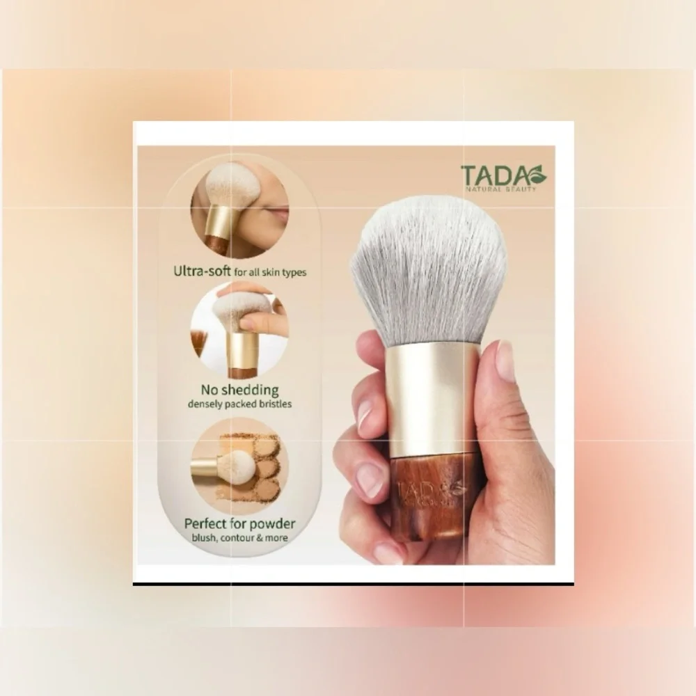 TADA Natural Beauty Kabuki Makeup Brush, Flawless Blending Makeup Brush - Picture 2 of 10